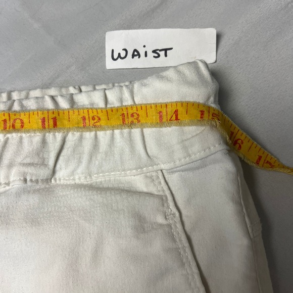 Bevy Flog Shely White Original Flattering Pants Drawstring Waist Casual Dress 28 - Picture 7 of 11